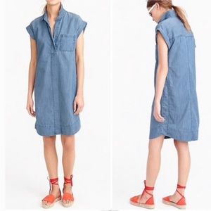 J. Crew Denim Chambray Shirt Dress